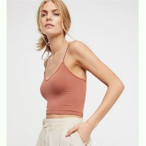 🤩New Free People Brami Midnight Brown tank S/XS